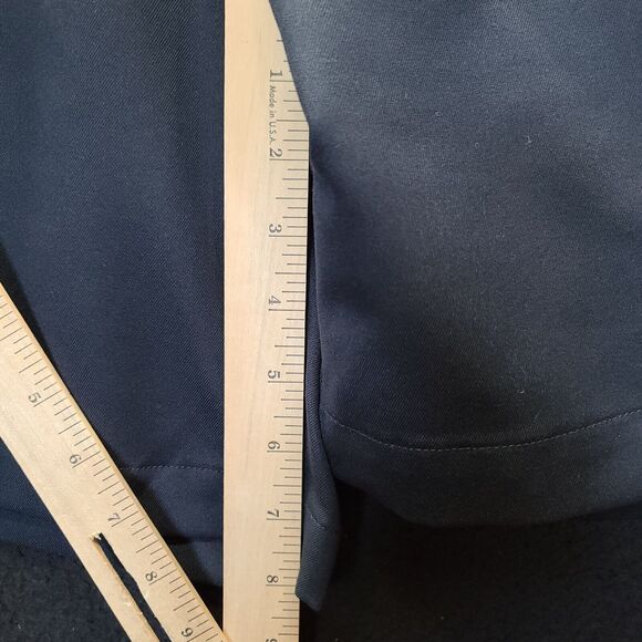 Haggar Mens Shorts Blue Size 38 Polyester Button Zip Close Pockets - Picture 4 of 12